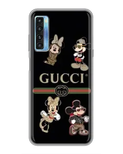 Чохол для TCL 20L з картинкою «Gucci — герої Disney та монограма»