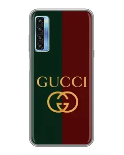 Чохол для TCL 20L з картинкою «Gucci — темно-зелений градієнт»