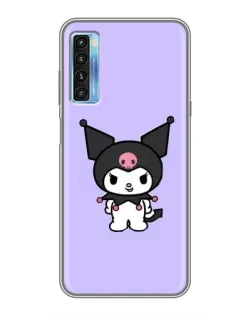 Чохол для TCL 20L з картинкою «Kuromi — ніжний фіолетовий»