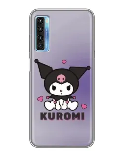 Чохол для TCL 20L з картинкою «Kuromi — фіолетовий арт»