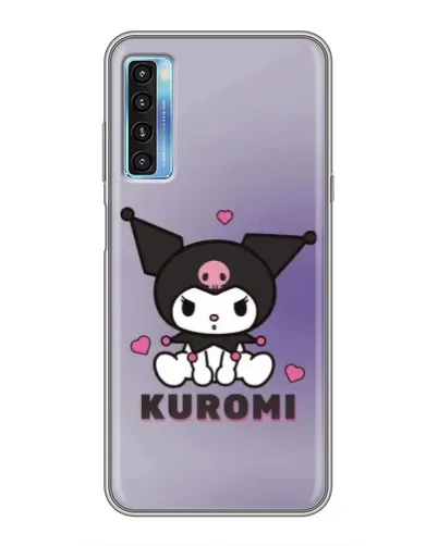 Чохол для TCL 20L з картинкою «Kuromi — фіолетовий арт»