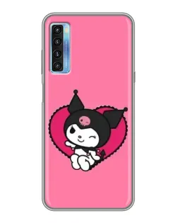 Чохол для TCL 20L з картинкою «Kuromi — любов у серці»