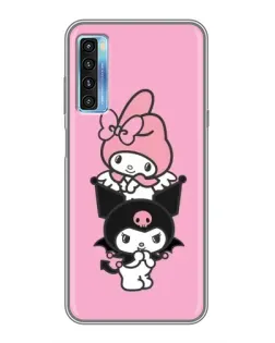 Чохол для TCL 20L з картинкою «Тріо My Melody та Kuromi»