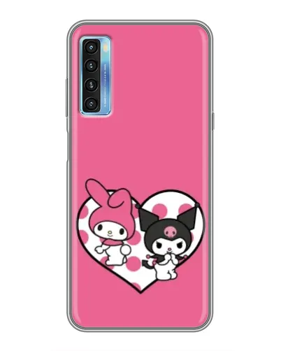 Чохол для TCL 20L з картинкою «Kuromi та My Melody»