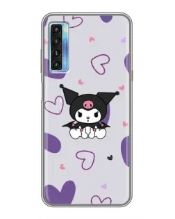 Чохол для TCL 20L з картинкою «Kuromi та лавандові серця»
