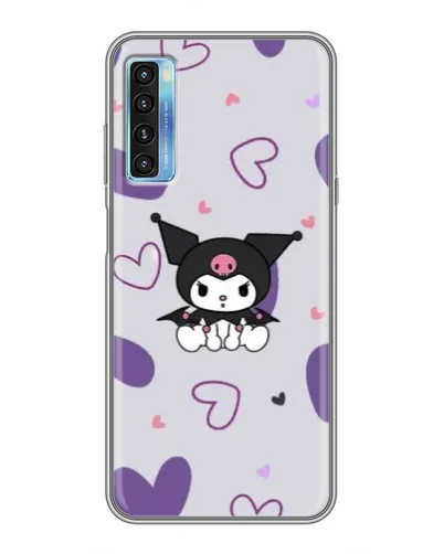 Чохол для TCL 20L з картинкою «Kuromi та лавандові серця»