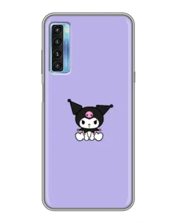 Чохол для TCL 20L з картинкою «Kuromi — фіолетовий мінімалізм»