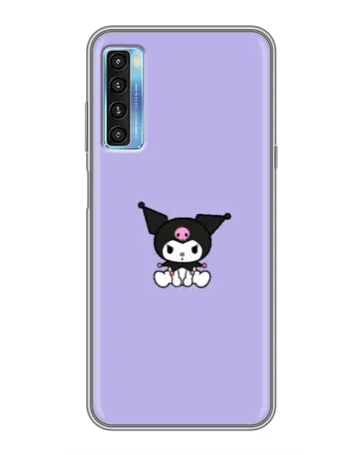Чохол для TCL 20L з картинкою «Kuromi — фіолетовий мінімалізм»