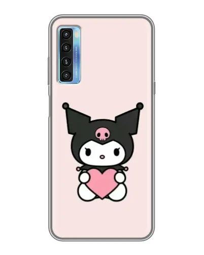 Чохол для TCL 20L з картинкою «Kuromi та серце»