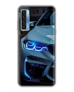 Чохол для TCL 20L з картинкою «Погляд BMW з синіми фарами» Чохол для TCL 20L з картинкою «Погляд BMW з синіми фарами»