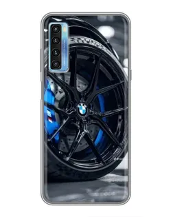 Чохол для TCL 20L з картинкою «Колесо BMW зблизька»