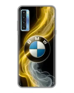 Чохол для TCL 20L з картинкою «Золотистий дим BMW»
