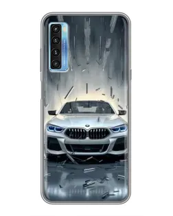 Чохол для TCL 20L з картинкою «BMW у світлі фар»
