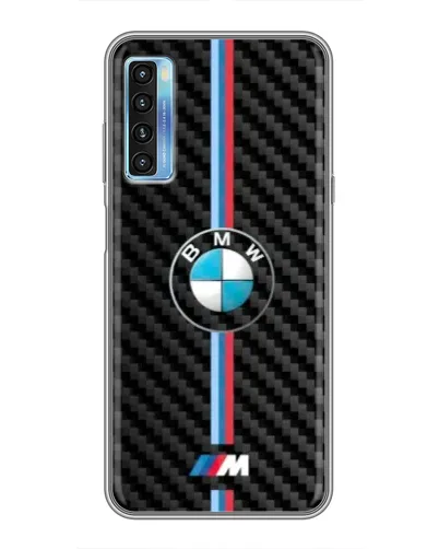 Чохол для TCL 20L з картинкою «Емблема BMW та карбон» Чохол для TCL 20L з картинкою «Емблема BMW та карбон»