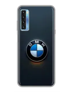 Чохол для TCL 20L з картинкою «Логотип BMW — мінімалізм»