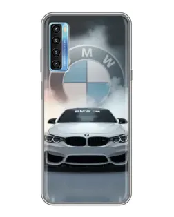 Чохол для TCL 20L з картинкою «BMW в білому диму» Чохол для TCL 20L з картинкою «BMW в білому диму»