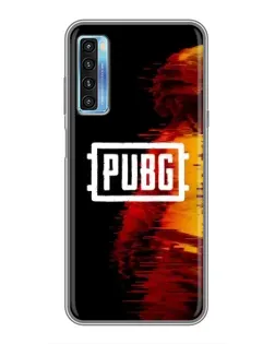 Чохол для TCL 20L з картинкою «Яскравий логотип PUBG»