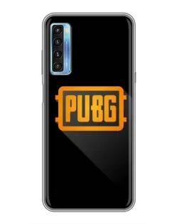 Чохол для TCL 20L з картинкою «PUBG — рамка лого»
