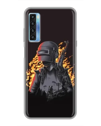 Чохол для TCL 20L з картинкою «PUBG — вогняний силует» Чохол для TCL 20L з картинкою «PUBG — вогняний силует»