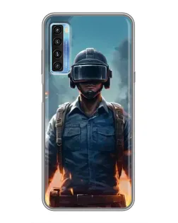 Чохол для TCL 20L з картинкою «PUBG — реалістичний герой»