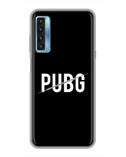 Чохол для TCL 20L з картинкою «PUBG — білий логотип» Чохол для TCL 20L з картинкою «PUBG — білий логотип»