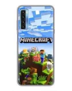 Чохол для TCL 20L з картинкою «Minecraft класичний світ»