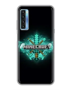 Чохол для TCL 20L з картинкою «Minecraft Diamond лого»