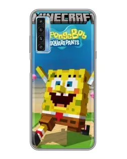 Чохол для TCL 20L з картинкою «Губка Боб Minecraft» Чохол для TCL 20L з картинкою «Губка Боб Minecraft»
