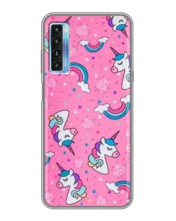 Чехол для TCL 20L с картинкой «Unicorn паттерн розовый» Чехол для TCL 20L с картинкой «Unicorn паттерн розовый»