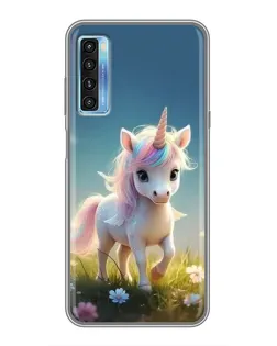 Чехол для TCL 20L с картинкой «Единорог на поляне» Чехол для TCL 20L с картинкой «Единорог на поляне»