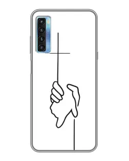 Чохол для TCL 20L з картинкою «Рука тримає» Чохол для TCL 20L з картинкою «Рука тримає»