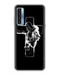 Чехол для TCL 20L с картинкой «Сияющий крест Jesus»