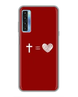 Чехол для TCL 20L с картинкой «Уравнение любви»