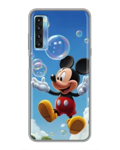 Чохол для TCL 20L з картинкою «Mickey та мильні бульбашки»