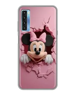 Чохол для TCL 20L з картинкою «Мінні крізь стіну»