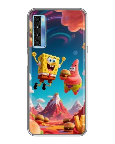 Чохол для TCL 20L з картинкою «Космічний фастфуд»