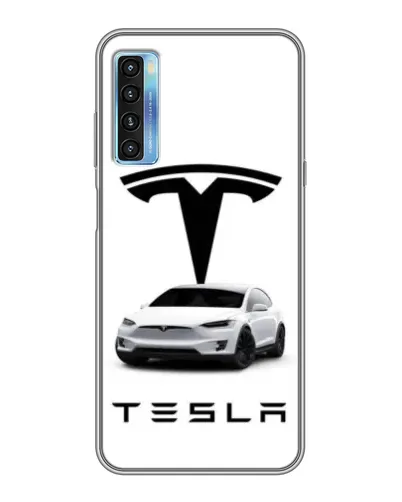 Чохол для TCL 20L з картинкою «Tesla White Style»