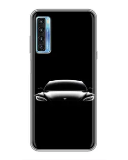Чохол для TCL 20L з картинкою «Фари Tesla Night»