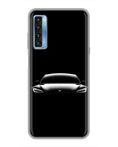 Чохол для TCL 20L з картинкою «Фари Tesla Night»