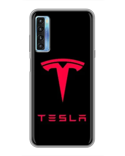 Чохол для TCL 20L з картинкою «Tesla Red Logo»