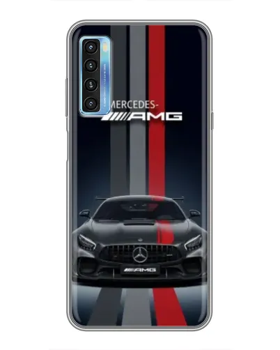 Чохол для TCL 20L з картинкою «Mercedes — білий карбон» Чохол для TCL 20L з картинкою «Mercedes — білий карбон»