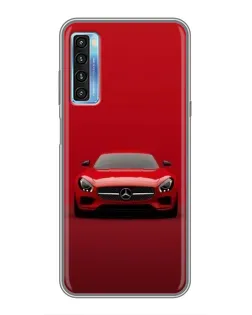 Чехол для TCL 20L с картинкой «Красный Mercedes AMG»