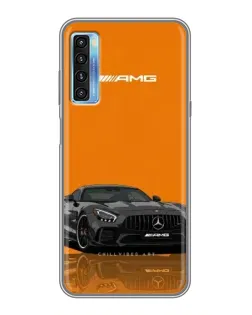 Чохол для TCL 20L з картинкою «Помаранчевий Mercedes AMG»