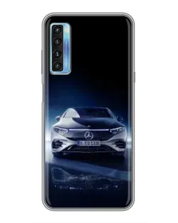 Чохол для TCL 20L з картинкою «Нічний Mercedes EQ»