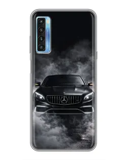Чохол для TCL 20L з картинкою «Mercedes у диму»