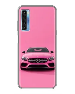 Чохол для TCL 20L з картинкою «Рожевий Mercedes AMG»
