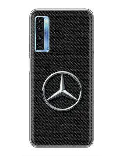 Чохол для TCL 20L з картинкою «Карбоновий Mercedes стиль»