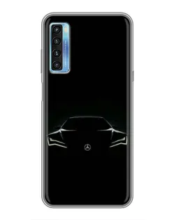 Чохол для TCL 20L з картинкою «Mercedes — силует авто»