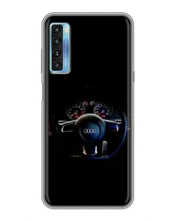 Чохол для TCL 20L з картинкою «Салон Audi — кермо»