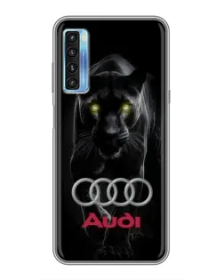 Чохол для TCL 20L з картинкою «Пантера та Audi»